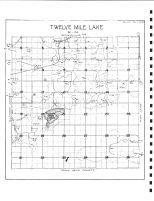Twelve Mile Lake Township Drainage Map, Emmet County 1980